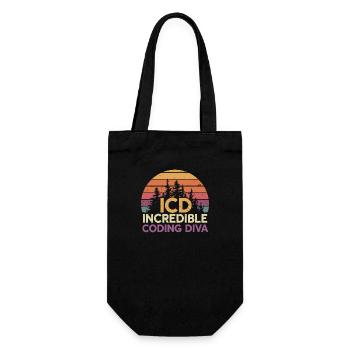 Creative minds in medical code - Gift Bag for Bottles - black - Front