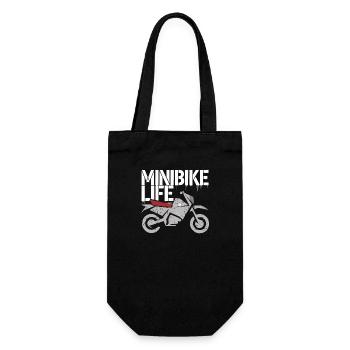 For real minibike fans - Gift Bag for Bottles - black - Front