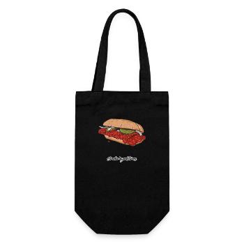 BBQ // Illustration - Sac à bouteille - noir - Devant