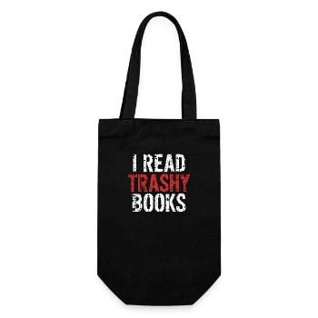 I Read Trashy Books 13 - Geschenkbeutel für Flaschen - Schwarz - Vorne