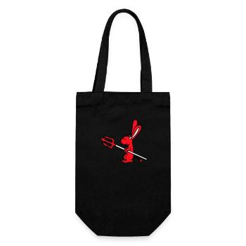Bunny Devil Démon Mal Satan Enfer Trident Costume - Sac à bouteille - noir - Devant
