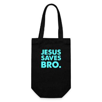 Jésus sauve mon frère - Sac à bouteille - noir - Devant