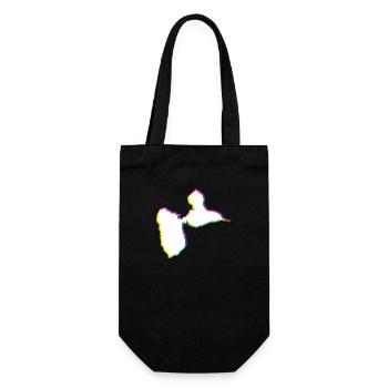 Carte de la guadeloupe - cadeau souvenir 971 gwada - Sac à bouteille - noir - Devant