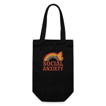 Anxiété sociale - Sac à bouteille - noir - Devant