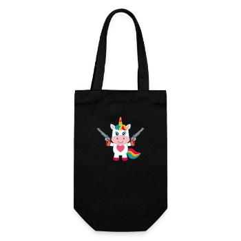 Baby Unicorn Protector - Gift Bag for Bottles - black - Front
