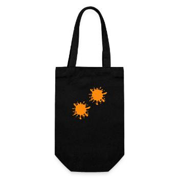 Splashes of paint - Gift Bag for Bottles - black - Front