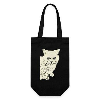British Shorthair Cat Cat Black Cats - Gift Bag for Bottles - black - Front