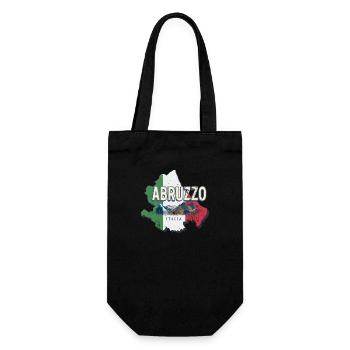 Abruzzo Italy Retro Region Vintage Souvenir - Gift Bag for Bottles - black - Front