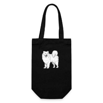 samoyed - Gift Bag for Bottles - black - Front