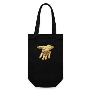 hand_in_hand - Gift Bag for Bottles - black - Front