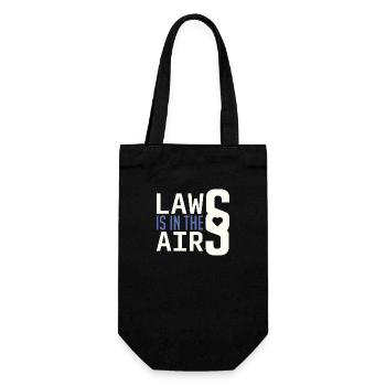 Anwalt Anwältin Juristin Jurist Spruch Wortspiel - Geschenkbeutel für Flaschen - Schwarz - Vorne
