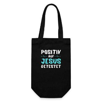 Auf Jesus getestet Gott Geschenk - Geschenkbeutel für Flaschen - Schwarz - Vorne