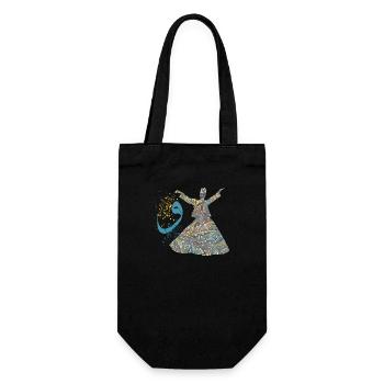 derwisch e 201 - Gift Bag for Bottles - black - Front