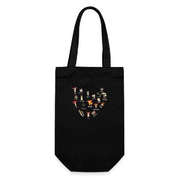 Cueilleur de champignons - Sac à bouteille - noir - Devant