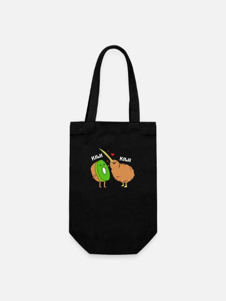 kiwi-oiseau kiwi - Sac à bouteille - noir