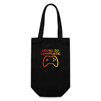 50 anniversaire - Niveau 50 Complete - Gamer 50 ans - Sac à bouteille - noir - Devant