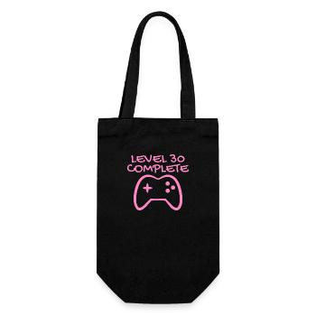 30 anniversaire - Niveau 30 Complete - Gamer 30 ans - Sac à bouteille - noir - Devant