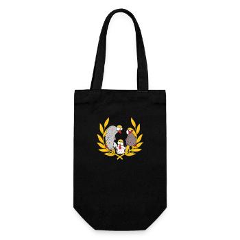 Construction Site Builder Deployment Team Mason Chickens Job - Gift Bag for Bottles - black - Front