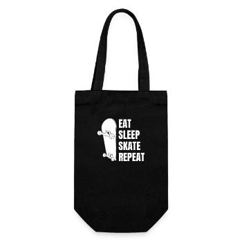 Skateboarding Skating Longboard Skateboard Skater - Gift Bag for Bottles - black - Front