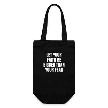 Que votre foi soit plus grande que votre chrétien de peur - Sac à bouteille - noir - Devant
