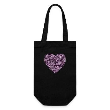 Heart Symbol Love Sweet Hearts Pink Drawing 10 - Gift Bag for Bottles - black - Front