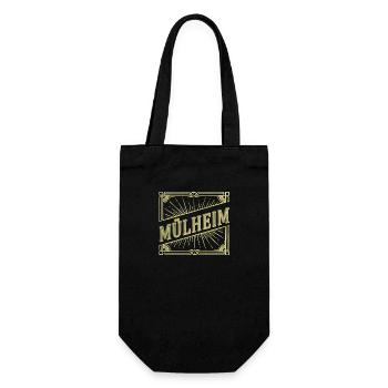 Mülheim Germany City Font Vintage Retro - Gift Bag for Bottles - black - Front