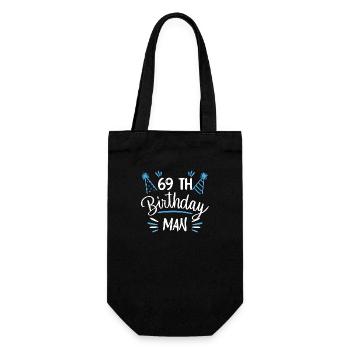 69 ans - cadeau d'anniversaire 69 ans - Sac à bouteille - noir - Devant