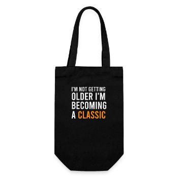 I'm Not Getting Older I'm Becoming A Classic Funny - Gift Bag for Bottles - black - Front