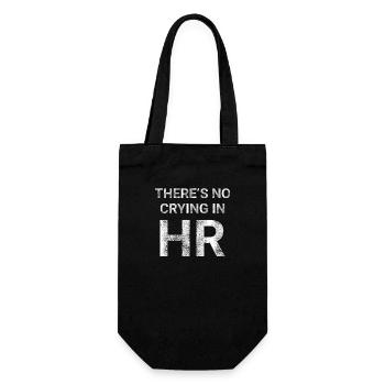 There s No Crying in HR - Gift Bag for Bottles - black - Front