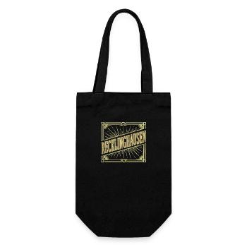 Recklinghausen Deutschland Stadt Vintage Retro - Geschenkbeutel für Flaschen - Schwarz - Vorne