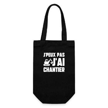 J’peux pas j’ai chantier - Sac à bouteille - noir - Devant