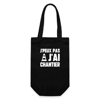 J’peux pas j’ai chantier - Sac à bouteille - noir - Devant