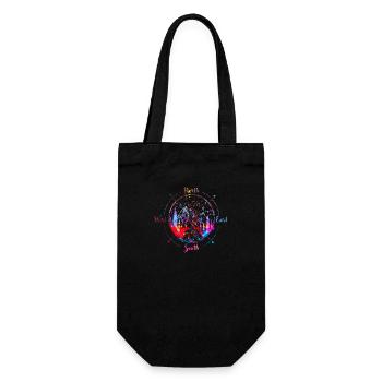 Mystic Mountain Mandala yoga boho flower freedom - Gift Bag for Bottles - black - Front