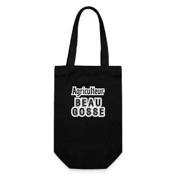 Agriculteur beau gosse ! Tee shirt homme - Sac à bouteille - noir - Devant