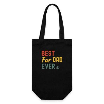 Bet Fur Dad Ever Pet Paw T Shirt - Sac à bouteille - noir - Devant