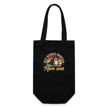 Berner Sennenhund - Geschenkbeutel für Flaschen - Schwarz - Vorne