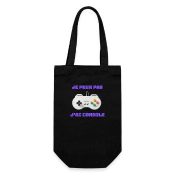Gaming - Je peux pas j'ai console Geek - Sac à bouteille - noir - Devant