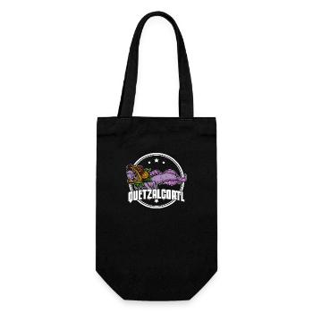 Quetzalcoatl Axolotl Mexiko Azteken Gottheit - Geschenkbeutel für Flaschen - Schwarz - Vorne
