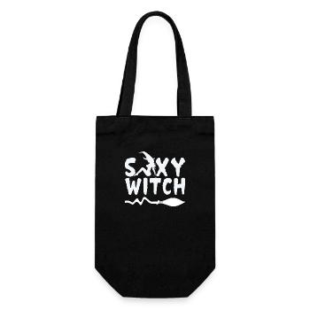 Sexy Witch Geschenk zur Walpurgisnacht Halloween - Geschenkbeutel für Flaschen - Schwarz - Vorne
