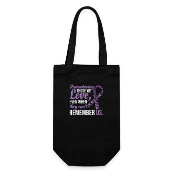 Alzheimers Awareness - Gift Bag for Bottles - black - Front
