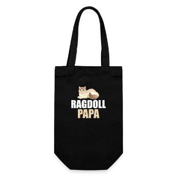 Ragdoll Cat Cat - Gift Bag for Bottles - black - Front