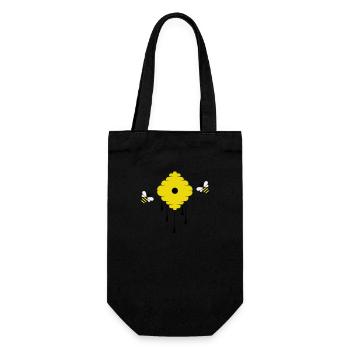 honey bees - Gift Bag for Bottles - black - Front