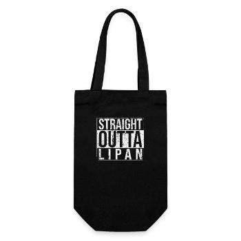 Straight Outta Lipan - Gift Bag for Bottles - black - Front