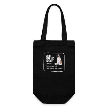 St. Bernard St. Bernard Dog Dog - Gift Bag for Bottles - black - Front