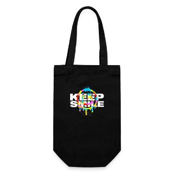 Keep Smile Street Club b - Gift Bag for Bottles - black - Front