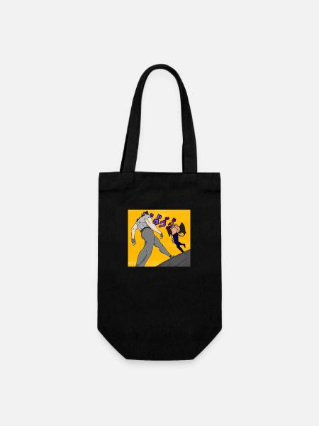 Erik approaching - Geschenkbeutel für Flaschen - Schwarz