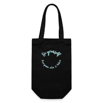 Be Yourself - Gift Bag for Bottles - black - Front