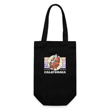 Summer Surfing Board Watersports Octopus Holiday - Gift Bag for Bottles - black - Front