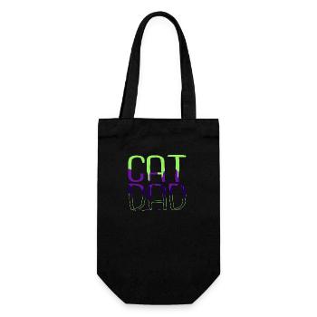 mammal persian gift birthday cat face tshirts - Geschenkbeutel für Flaschen - Schwarz - Vorne