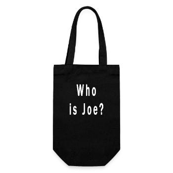Who is Joe? - Geschenkbeutel für Flaschen - Schwarz - Vorne